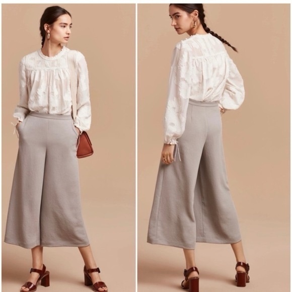 Aritzia Wilfred Lalemant Cropped Wide Leg Culottes Pants Womens 00 - Picture 9 of 9